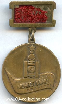 MONGOLISCHE KINO-MEDAILLE FÜR FILMSCHAFFENDE. Bronze...