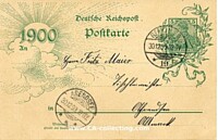 GANZSACHE-NEUJAHRS-POSTKARTE 1900
