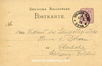 GERMAN EMPIRE - POSTAL STATIONERY POSTCARD - 5 PFENNIG