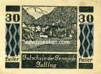 ÖSTERREICH / GOLLING  - NOTGELDSCHEIN 30 HELLER