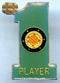 #1 PLAYER (ROULETTE) BADGE.